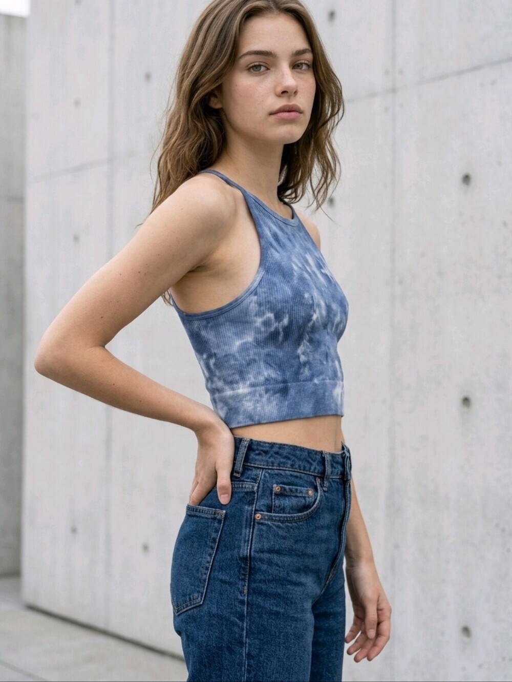 Nikibiki Tiedye Halter Crop top Sz S